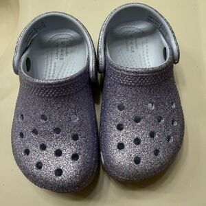 Crocs Glitter Toddler 8- Purple